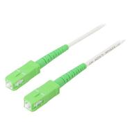 59595 cavo patch in fibra ottica OS2 SC/APC, su entrambi i lati 2 m LSZH bian...