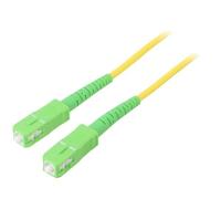 59642 Cavo patch in fibra ottica OS2 SC/APC, su entrambi i lati 10 m LSZH gia...