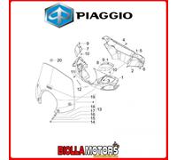 5997085038 CUPOLINO BASSO FUME SCURO PIAGGIO BEVERLY 500 2005-2006 (EMEA)