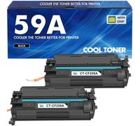 59A CF259A Con Chip Compatibile Toner per HP 59A M428dw Toner Nero 2-Pack | CF259X 59X per LaserJet Pro MFP M428dw M404dn M404n M428fdw M404dw M304n M304dn M404 M428 M304 M304D Stampante