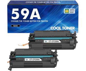 59A CF259A Con Chip Compatibile Toner per HP 59A M428dw Toner Nero 2-Pack | CF259X 59X per LaserJet Pro MFP M428dw M404dn M404n M428fdw M404dw M304n M304dn M404 M428 M304 M304D Stampante