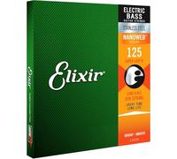 5a corda per basso in acciaio inossidabile Elixir® Strings con rivestimento NANOWEB®, Long Scale, Super Light B (.125)