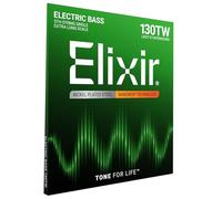 5a corda per basso in acciaio nichelato Elixir® Strings con rivestimento NANOWEB®, Extra Long Scale, Light B (.125) Taperwound