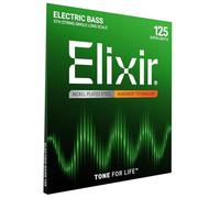 5a corda per basso in acciaio nichelato Elixir® Strings con rivestimento NANOWEB®, Long Scale, Super Light B (.125)