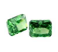5A Octangle Radiant Crushed Ice Cut Loose CZ Stone Cubic Zirconia Sintetico Gemma Per Gioielli, 6x8mm 10pcs, Zirconia cubica