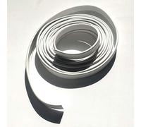 5B19 Copri-bordo flessibile a U in plastica (modanatura a u) (19 mm., BIANCO). Striscia di 5 metri.