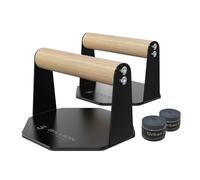 5BILLION FITNESS Maniglie per Flessioni per Calisthenics e Attrezzature per Calisthenics - Maniglie Push Up Antiscivolo e Barre per Flessioni Resistenti in Legno e Acciaio Resistente