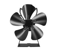 5Blades Stufa Fan Efficiente Circolazione di Calore Stufa Ventilatore Senza Elettricità Grande Aria Per Camini Bruciatori a legna Silenzioso Alimentato Calore Alimentato Silenzioso