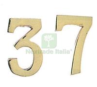 5BLISTER BL NUMERO CIVICO IN OTTONE "1" MM.100: