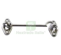 5BLISTER GANCIO FERMAFINESTRE CROMO SATINATO LUNGHEZZA MM 100: