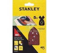 5CF CARTA ABRASIVA VELCRATA MOUSE BD STANLEY GRANA 120 STA31009 XJ CF=PZ 5: