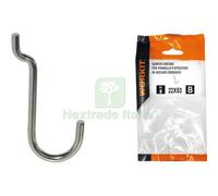 5CF GANCIO UNCINO ACCIAIO SELF WORKIT X PANNELLO ESPOSITIVO CROM N° 4 MM 22X53 :