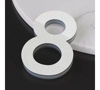 5CM/ 7CM/ 10CM Acrilico Auto Adesivo Numeri Della Casa, Numero Della Stanza Per Le Porte, Segnale Della Porta Dell'Ufficio, Cassetta Postale Moderna Per Le(Silvery,8,10CM)