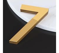5CM/ 7CM/ 10CM Acrilico Auto Adesivo Numeri Della Casa, Numero Della Stanza Per Le Porte, Segnale Della Porta Dell'Ufficio, Cassetta Postale Moderna Per Le(Bronze Gold,7,5CM)
