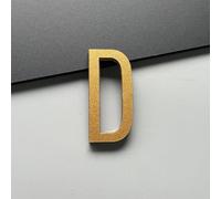 5CM/ 7CM/ 10CM Autoadesivo Lettere Della Casa, Lettera Della Cassetta Postale In Acrilico 3D, Indirizzi Di Casa Segni Per Le Cassette Postali Della Casa Auto Porta Finestra Segno(Gold,D,7CM)