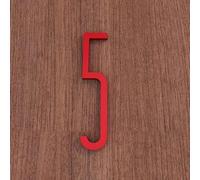 5CM/ 7CM/ 10CM Numeri Civici Da for Interni, Numero Di Cassetta Postale for Cassetta Postale Esterna, Targhette for Indirizzi for Casette Cassette Postali Auto Porta Finestra Targa(Red,5,5CM)
