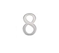 5CM Numeri Civici Da for Esterni, Targa Autoadesiva Con Numero Di Porta, Targhe Decorative for Indirizzi, for Cassette Postali Auto Porte Finestre Case Appartamenti Uffici Stanze Riconoscibili(No.8)