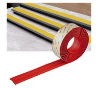 5cm Self Adhesive Stair Tread Edge Strip, Non-Slip Pvc Nosing,Waterproof & Cuttable,Anti Slip Strips For Steps Ramps(Red,5m)