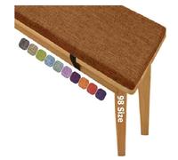 5cm Spessore Cuscino Esterno Panchina - Cuscino spesso per panca a 2 o 3 posti, per Panche Da Giardino Balcone Loft Altalena Patio, Cuscino per Panca da Esterno Interno(Coffee T-5cm,160x35 cm 63x14 in