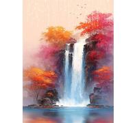 5D Albero Diamond Painting Autunno Diamond Painting Kit Completo, Pittura Diamante Adulti Bambini Diamantini Crystal Art Strass Ricamo Punto Croce Arte Artigianato, Decorazione Murale 60x80 cm Q4-514