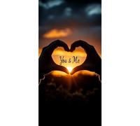 5D Amore Diamond Painting Kit Completo per Adulti Principianti, Tramonto Pittura Diamante Painting Kit Ricamo a Punto Croce Artigianale, DIY Diamantini Crystal Art per Decorazioni 100x50 cm o-5045