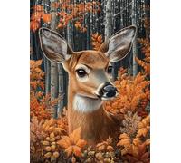 5D Animale Diamond Painting Cervo Diamond Painting Kit Completo, Pittura Diamante Adulti Bambini Diamantini Crystal Art Strass Ricamo Punto Croce Arte Artigianato, Decorazione Murale 60x80 cm Q4-152