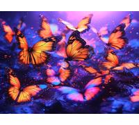 5D Animale Diamond Painting Farfalla Diamond Painting Kit Completo, Pittura Diamante Adulti Bambini Diamantini Crystal Art Strass Ricamo Punto Croce Arte Fai da Te, Decorazione Murale 15x20 cm Q4-1340