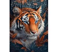 5D Animale Diamond Painting Tigre Diamond Painting Kit Completo, Pittura Diamante Adulti Bambini Diamantini Crystal Art Strass Ricamo Punto Croce Arte Artigianato, Decorazione Murale 20x30 cm Q4-108
