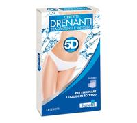 Benefit - 5D CEROTTO URTO DRENANTE, Cerotti Trasparenti per Eliminare i Liquidi in Eccesso, Drenanti e Depurativi, Fabbricato in Italia, 14 Cerotti