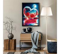 5D Diamond Painting Adulti Amore congelato,diamond painting kit Completo,Diamanti painting per principianti,Pittura Diamante DIY Crystal Art Kit per Decorazioni Casa Regali,Round Drill/10x18inch