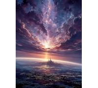 5D Diamond Painting Adulti Cielo Stellato, DIY Diamond Painting Kit Completo Astratto, Piazza Pittura a Diamante, Disegni con Perline da Attaccare, Diamantini Crystal Art, Decorazioni, 60x90cm 5-1872