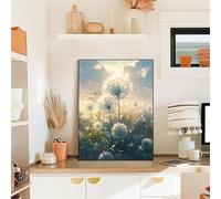 5D Diamond Painting Adulti Erba di tarassaco,diamond painting kit Completo,Diamanti painting per principianti,Pittura Diamante DIY Crystal Art Kit per Decorazioni Casa Regali,Round Drill/22x30inch