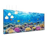 5D Diamond Painting Adulti, Fondale Marino Pittura Diamante Kit Completo Diamond Art Pescare, Kit Pittura Diamante Mosaico Quadrato DIY Ricamo Punto Croce, Decorazioni Parete Casa 80x220 cm T3-957
