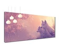 5D Diamond Painting Adulti, Lupo Pittura Diamante Kit Completo Diamond Art Albero, Kit Pittura Diamante Mosaico Quadrato DIY Strass Ricamo a Punto Croce, Decorazioni Parete Casa 50x100 cm T3-705