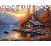 5D Diamond Painting Adulti Paesaggio Diamond Painting Kit Completo Autunno Diamantini Crystal Art Kit Quadrato, Pittura Diamante Hobby Creativi Adulti per Decorazioni Parete Casa Regalo 40x50 cm X4-60