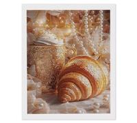 5D Diamond Painting Adulti, Pittura Diamante Il pane, Kit Completo DIY Ricamo con Perline di Strass, Quadro Fai da Te per Bambini, Ideale per Decorazione D'Interni, Regalo Creativo, 70x90cm K-775