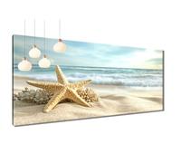 5D Diamond Painting Adulti, Stella Marina Pittura Diamante Kit Completo Diamond Art Spiaggia, Kit Pittura Diamante Mosaico Quadrato DIY Ricamo Punto Croce, Decorazioni Parete Casa 40x80 cm T3-917