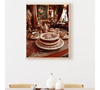 5D Diamond Painting Adulti, Torta Diamond Painting Kit Completo, Tazza Diamantini Crystal Art, Strass Ricamo a Punto Croce, Hobby Creativi Adulti Decorazioni da Parete e Casa 40x50cm PjY1107 Y-Z