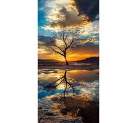 5D Diamond Painting Albero Diamond Painting Kit Completo Paesaggio DIY Pittura Diamante Strass Ricamo Diamantini Crystal Art Punto Croce Quadri con Perline, per Decorazioni Natalizie 80x160cm F - 660