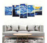 5D Diamond Painting Astratto 5 Pezzi Cielo Stellato Diamond Painting Kit Completo, DIY Puzzle Pittura Diamante Strass Ricamo a Punto Croce Diamantini Crystal Art per Decorazioni Casa 150x80cm B0-74