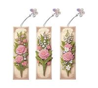 5D Diamond Painting Bookmarks,5D Diamante Pittura Segnalibri per gli Amanti del Libro, Handmade Diamante Art Segnalibri con Nappe, Regalo Carino per la Laurea Compleanno (SQ012)