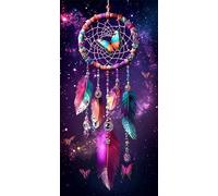 5D Diamond Painting Cacciatore di sogni Pittura Diamante Grandi Dimensioni Kit Completo Farfalla 30x60cm Diamond Art Kits Diamant Painting Set Crystal Art per Decorazione Della Parete Di Casa,Model733