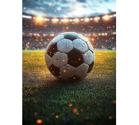 5D Diamond Painting Calcio Diamond Painting Kit Completo, DIY Disegni con Perline da Attaccare Parco Giochi, Diamantini Crystal Art, Strass Ricamo a Punto Croce, Decorazione Casa 50x65cm N-9122