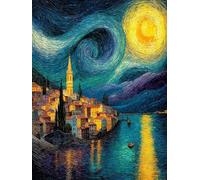 5D Diamond Painting Cielo Stellato, DIY Diamond Painting Kit Completo Casa, DIY Pittura a Diamante, Diamantini Crystal Art Kit, 5D Dibujos con Diamantes, Decorazioni Casa, Regalo Donna 90x120cm 5-2504