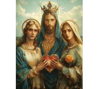 5D Diamond Painting Coppie Diamond Painting Kit Completo, DIY Disegni con Perline da Attaccare Flower, Diamantini Crystal Art, Ricamo a Punto Croce Painting per Decorazione Casa 100x130cm 3-9040