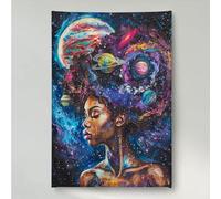 5D Diamond Painting Donna, Cielo Stellato Kit Pittura Diamante DIY, Diamond Painting Disegni con Perline da Attaccare, Diamantiny Strass Ricamo a Punto Croce Art per Casa 60x80 cm PjY4714 B-1