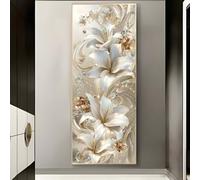 5D Diamond Painting Fiore Giglio Diamond Painting Kit Completo, Quadri Diamond Painting Adulti Diamantini Crystal Art Bambini, DIY Paint by Numbers per Decorazione Parete Casa, Gifts 115x55cm-685FC