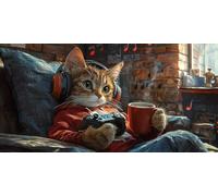 5D Diamond Painting Giochi Gattino Kit Completo per Adulti e Bambini, Pittura Diamante con Strass Rotondi, Set per Ricamo a Punto Croce, Regalo Creativo per Amanti dell'Arte 25 x 50cm D-480