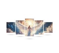 5D Diamond Painting Kit Completo, 5 Pezzi Angelo Nuvola Pittura Diamante Fai da Te Strass Ricamo a Punto Croce, Diamantini Crystal Art Diamond Painting Adulti Per Decorazione Parete Di Casa B0-109