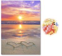 5D Diamond Painting Kit Completo,5D DIY Diamond Painting Kit Completo, adulti, bambini, anziani, dipinto di tramonto per la decorazione della casa, artigianato decorativo di diamanti 30x40cm